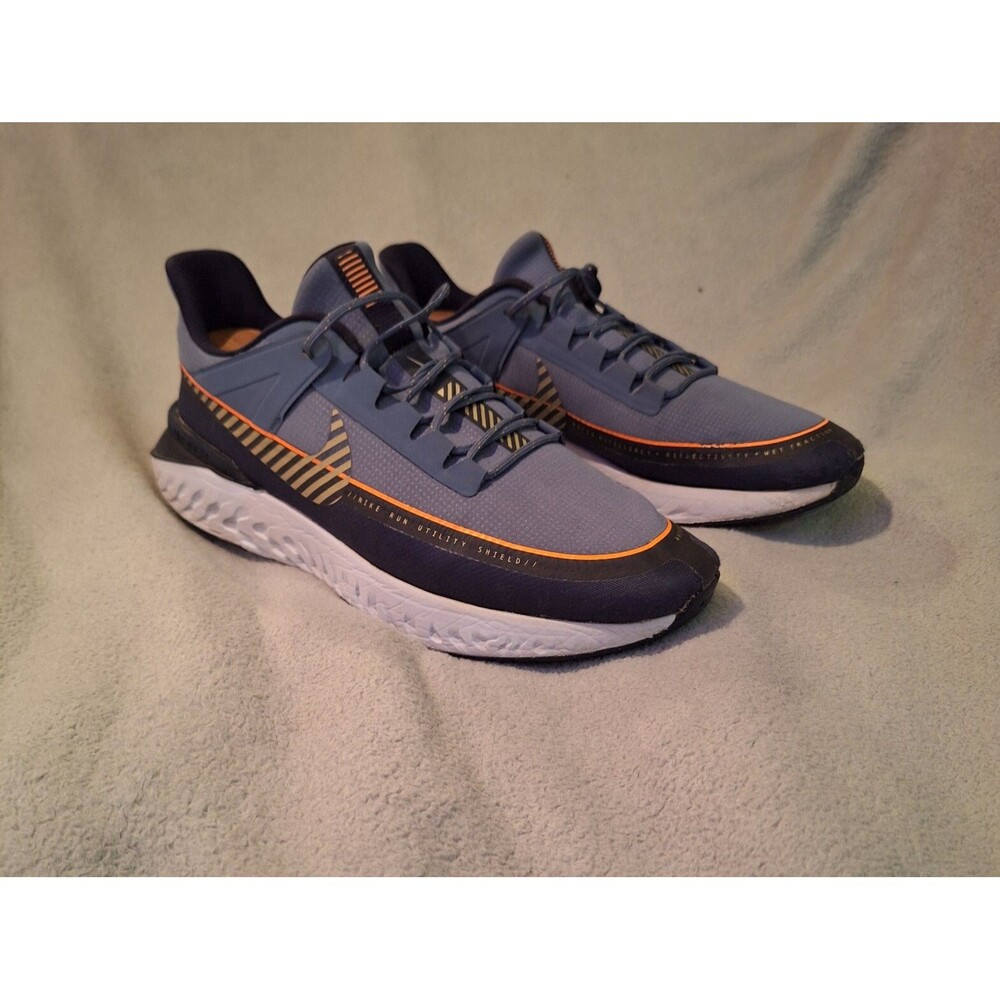 NIKE Legend React 2 Shield Men 10 Running Shoes Ocean Fog (Rare Color)